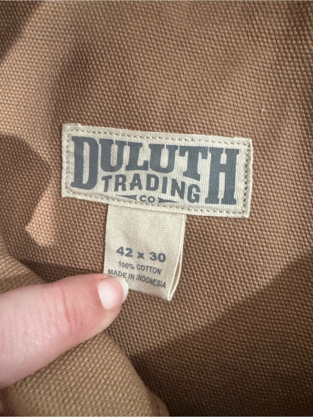 Duluth Trading Co Tan Men's Cargo Pants